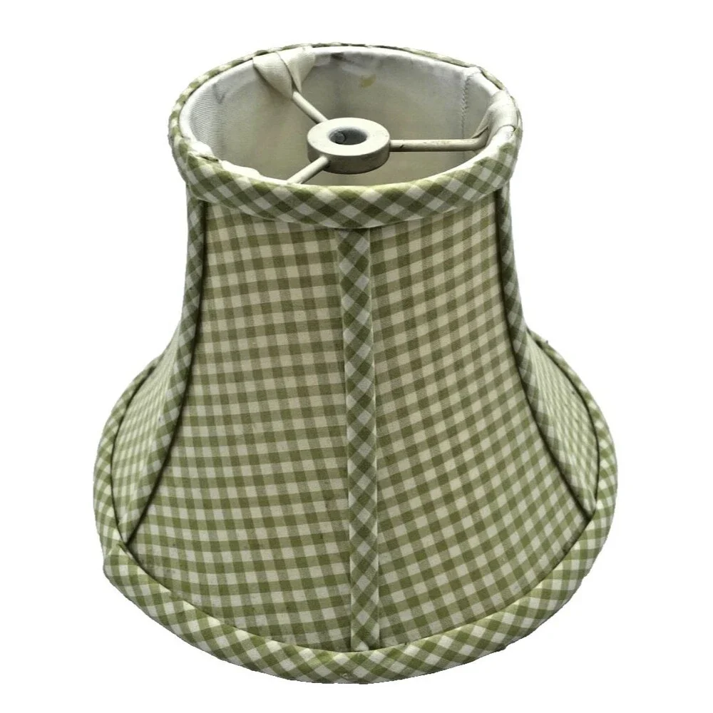 Pottery Barn Kids Yellow Gingham Bell Lamp Shade 6” Height 8” Width